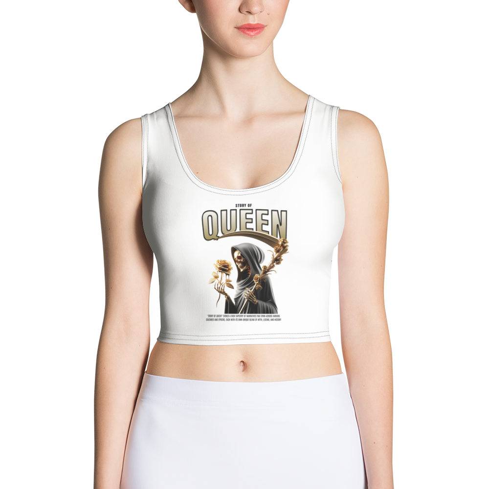 Polyester Crop Top | Queen