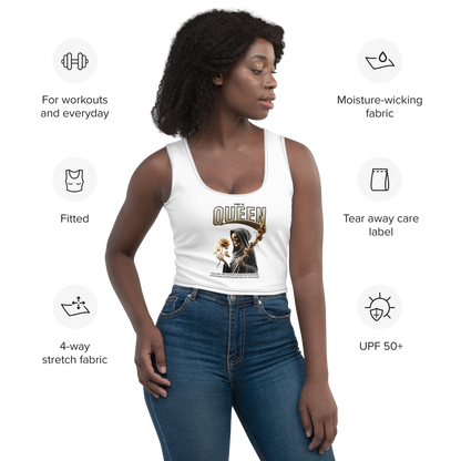 Polyester Crop Top | Queen