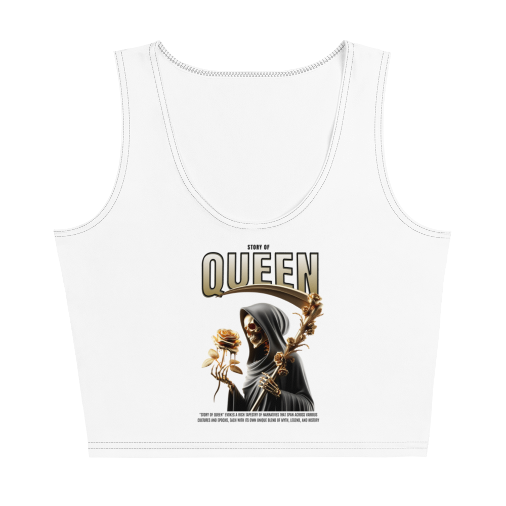 Polyester Crop Top | Queen