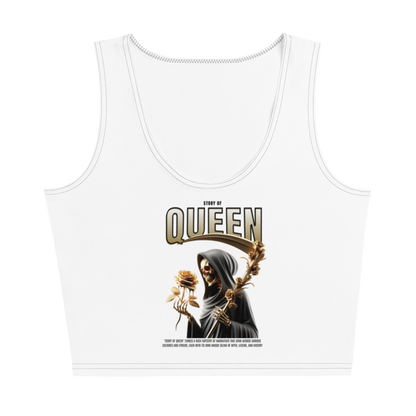 Polyester Crop Top | Queen