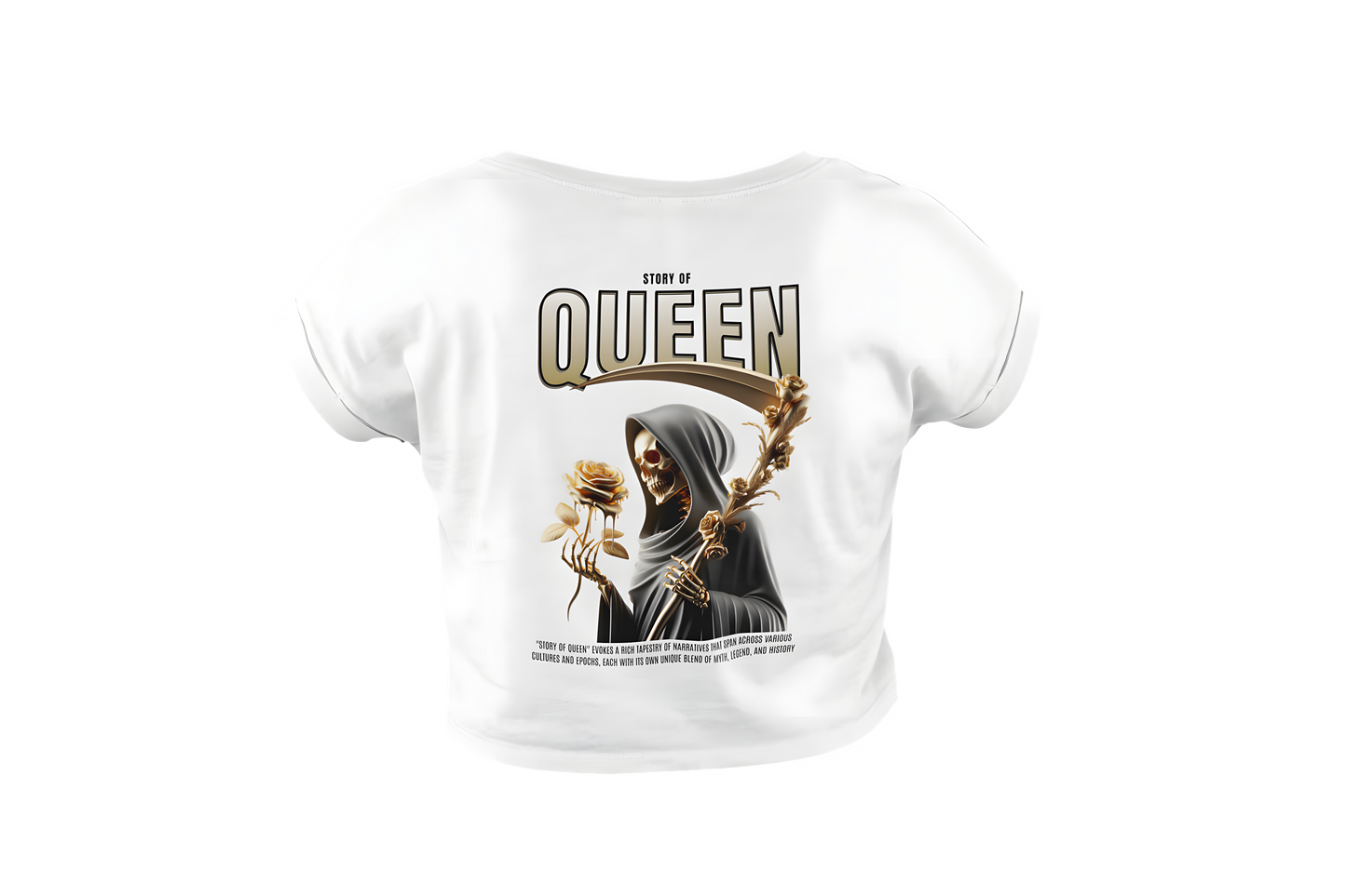 Polyester Crop Top | Queen